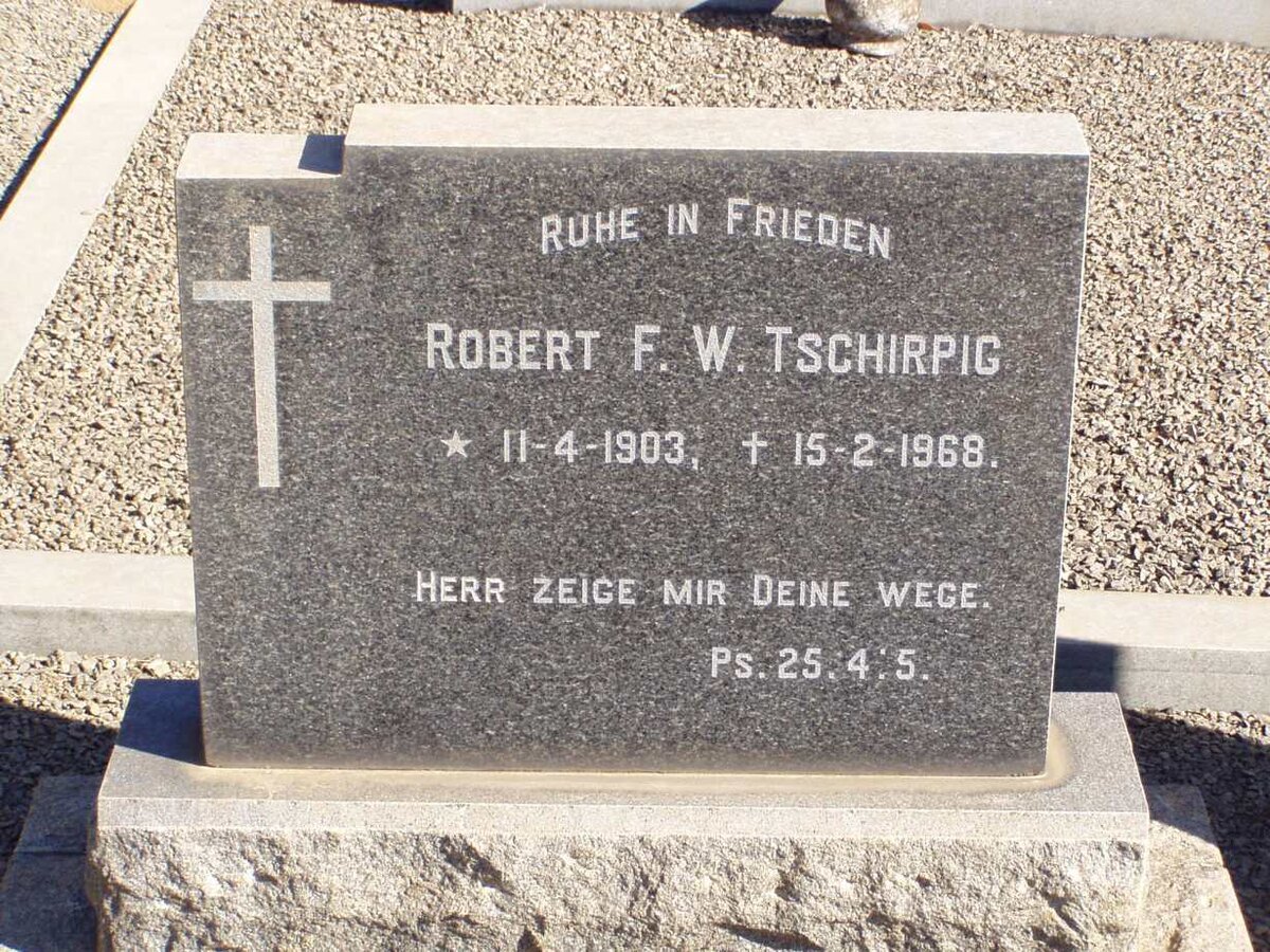 TSCHIRPIG Robert F.W. 1903-1968