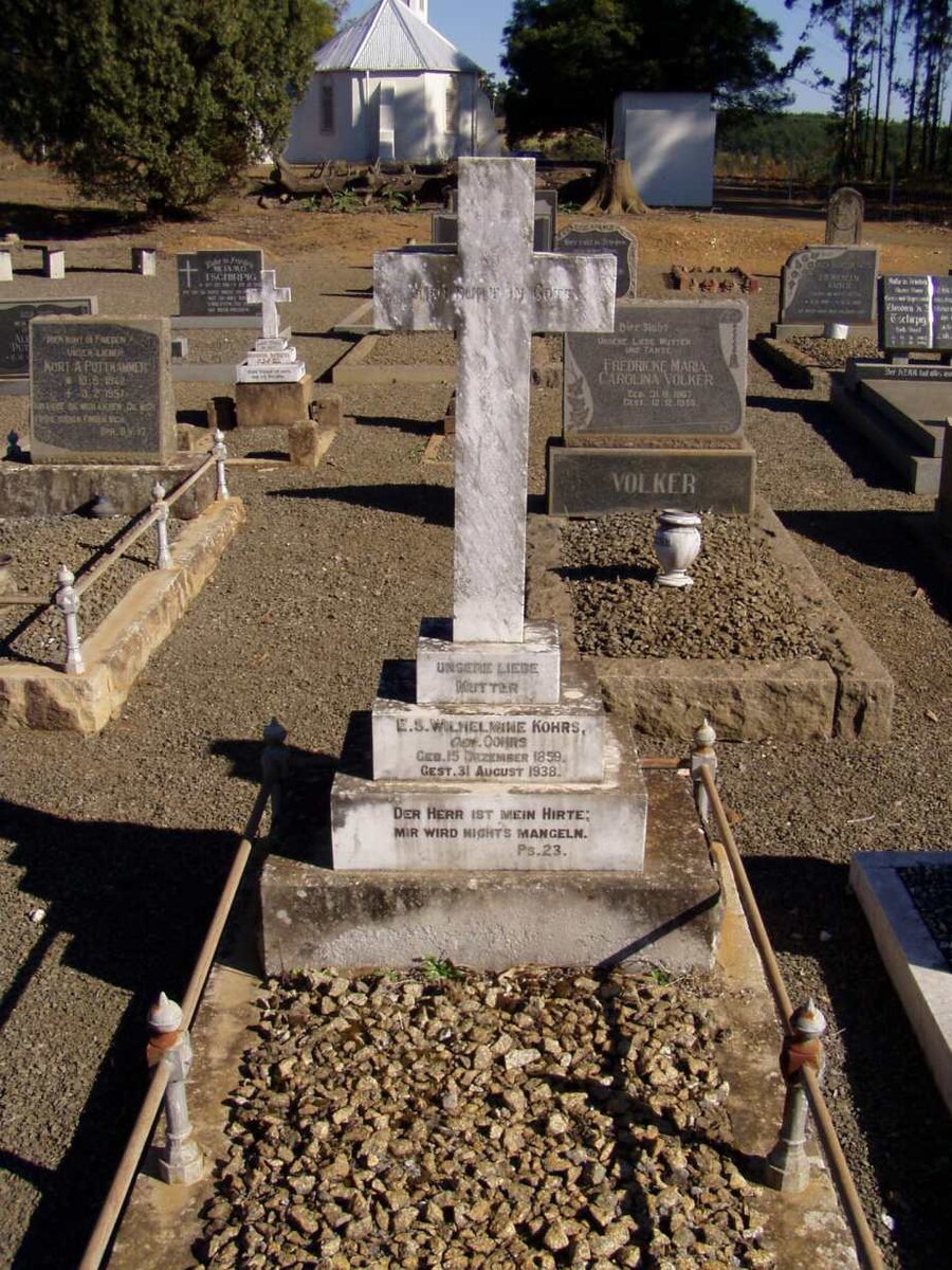 KOHRS E.S. Wilhelmine nee OOHRS 1859-1938