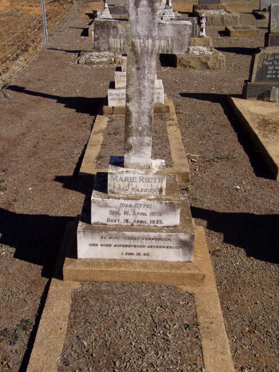 RIETH Marie previously KASSIER nee OTTO 1870-1935