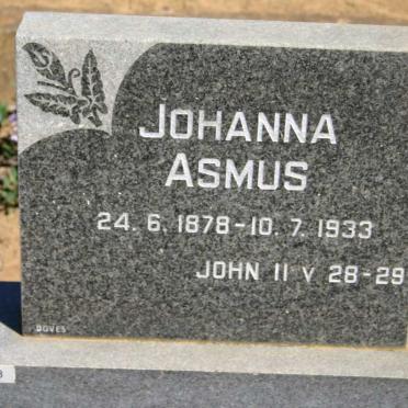 ASMUS Johanna 1878-1933