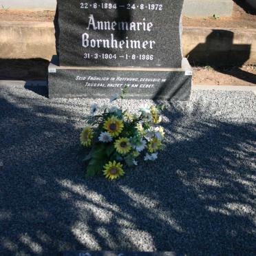 BORNHEIMER Fritz 1894-1972 &amp; Annemarie 1904-1986