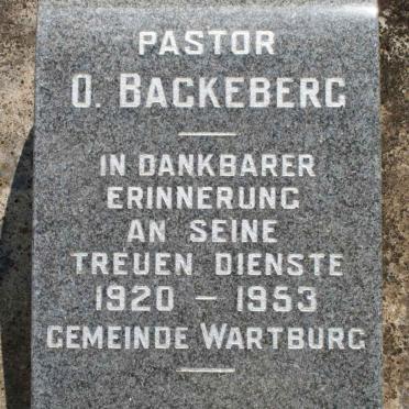 BACKEBERG O. 1920-1953