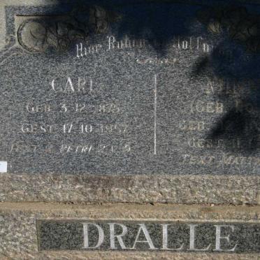 DRALLE Carl 1875-1957 &amp; M? Rohrs 1885-1967