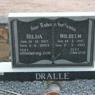 DRALLE Wilhelm 1910-1983 &amp; Hilda 1913-2005