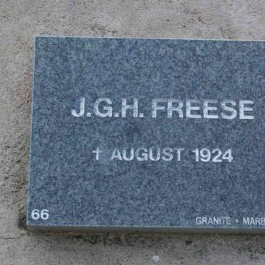 FREESE J.G.H. -1924