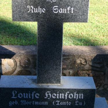 HEINFOHN Louife nee WORTMANN 1895-1989