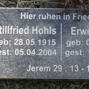 HOHLS Erwin 1929-2007 &amp; Stillfried 1915-2004