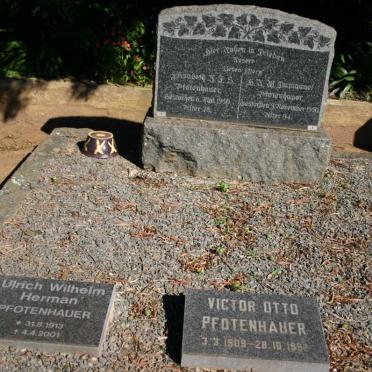 PFOTENHAUER S.N.W. ? -1950 &amp; Elisabeth J.J.S.-1950