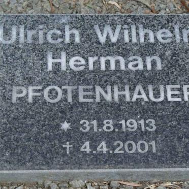 PFOTENHAUER Ulrich Wilhelm Ulrich 1913-2001