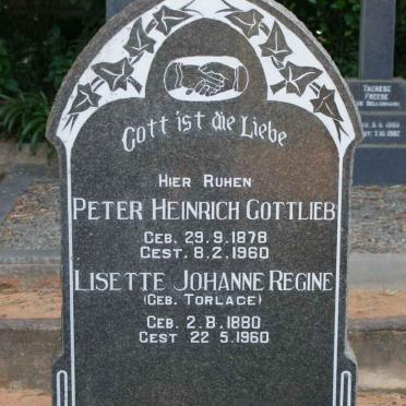 ROHRS Peter Heinrich Gottlieb 1878-1960 &amp; Lisette Johanne Regine TORLACE 1880-1960