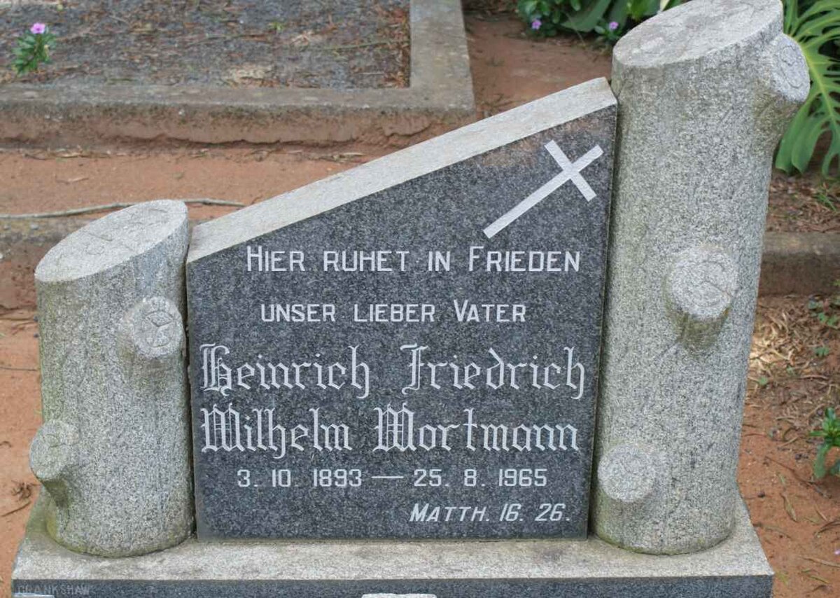 WORTMANN Heinrich Friedrich Wilhelm 1893-1965