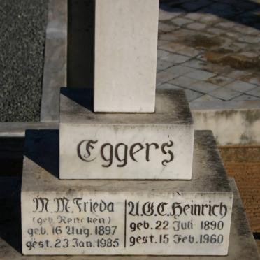 EGGERS A.G.C. Heinrich 1890-1960 &amp; M.M. Frieda RENCKEN 1897-1985