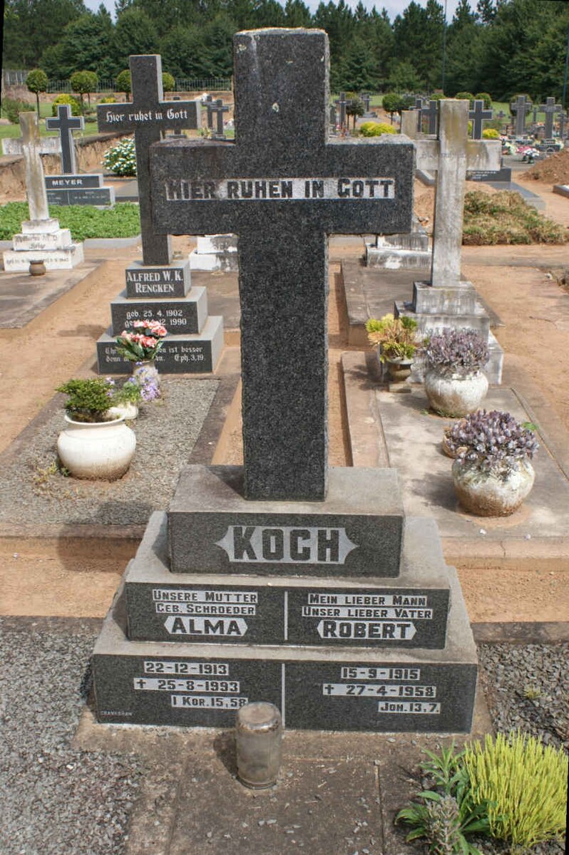 KOCH Robert 1915-1958 &amp; Alma 1913-1993