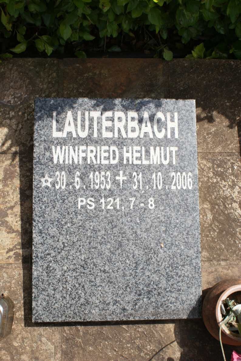 LAUTERBACH Winfried Helmut 1953-2006