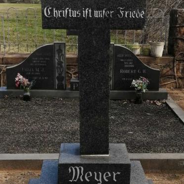 MEYER C.H.W. Gottfried 1912-1982 &amp; M.D. 1922-2015