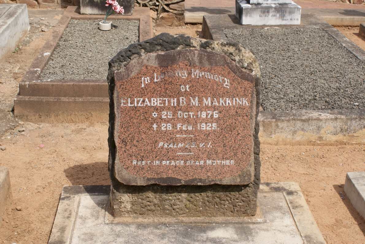 MAKKINK Elizabeth B.M. 1876-1925