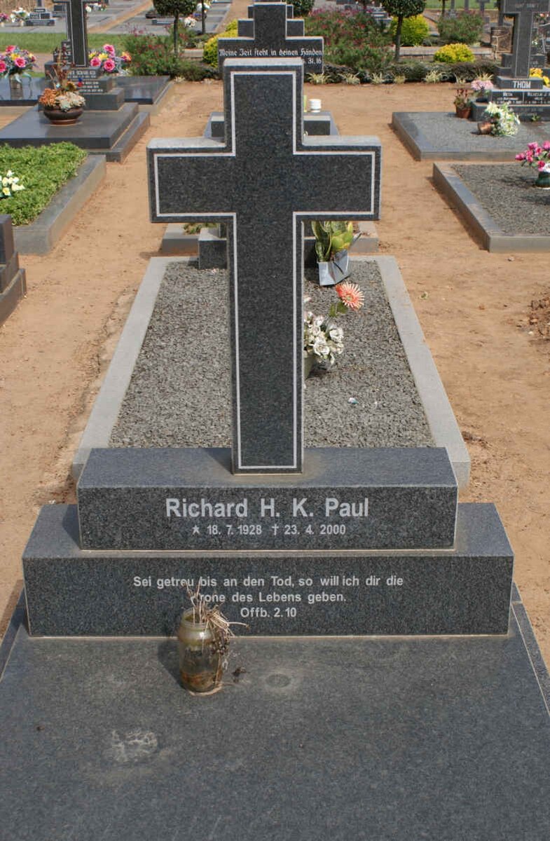 PAUL Richard H.K. 1928-2000
