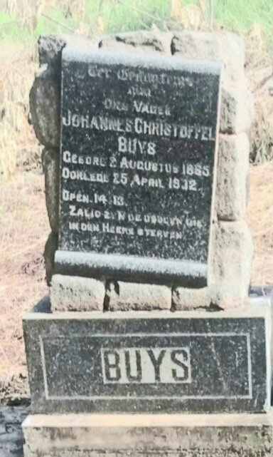 BUYS Johannes Christoffel 1865-1912
