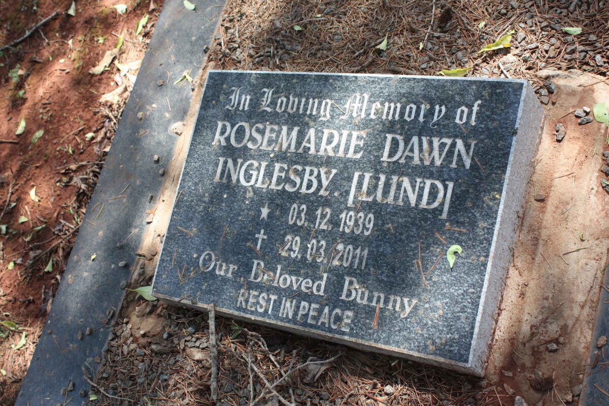 INGLESBY Rosemarie Dawn nee LUND 1939-2011