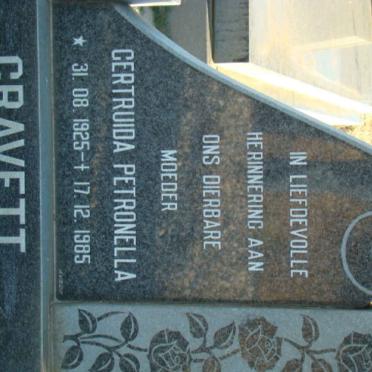GRAVETT Gertruida Petronella 1925-1985