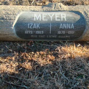 MEYER Izak 1873-1963 &amp; Anna 1878-1961