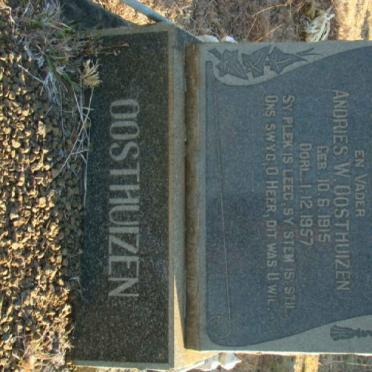 OOSTHUIZEN Andries W. 1915-1957
