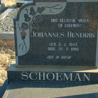 SCHOEMAN Johannes Hendrik 1943-1986