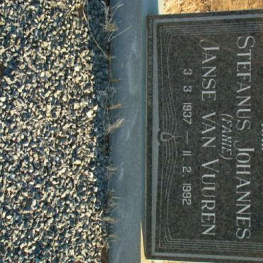 VUUREN Stefanus Johannes, Janse van 1937-1992