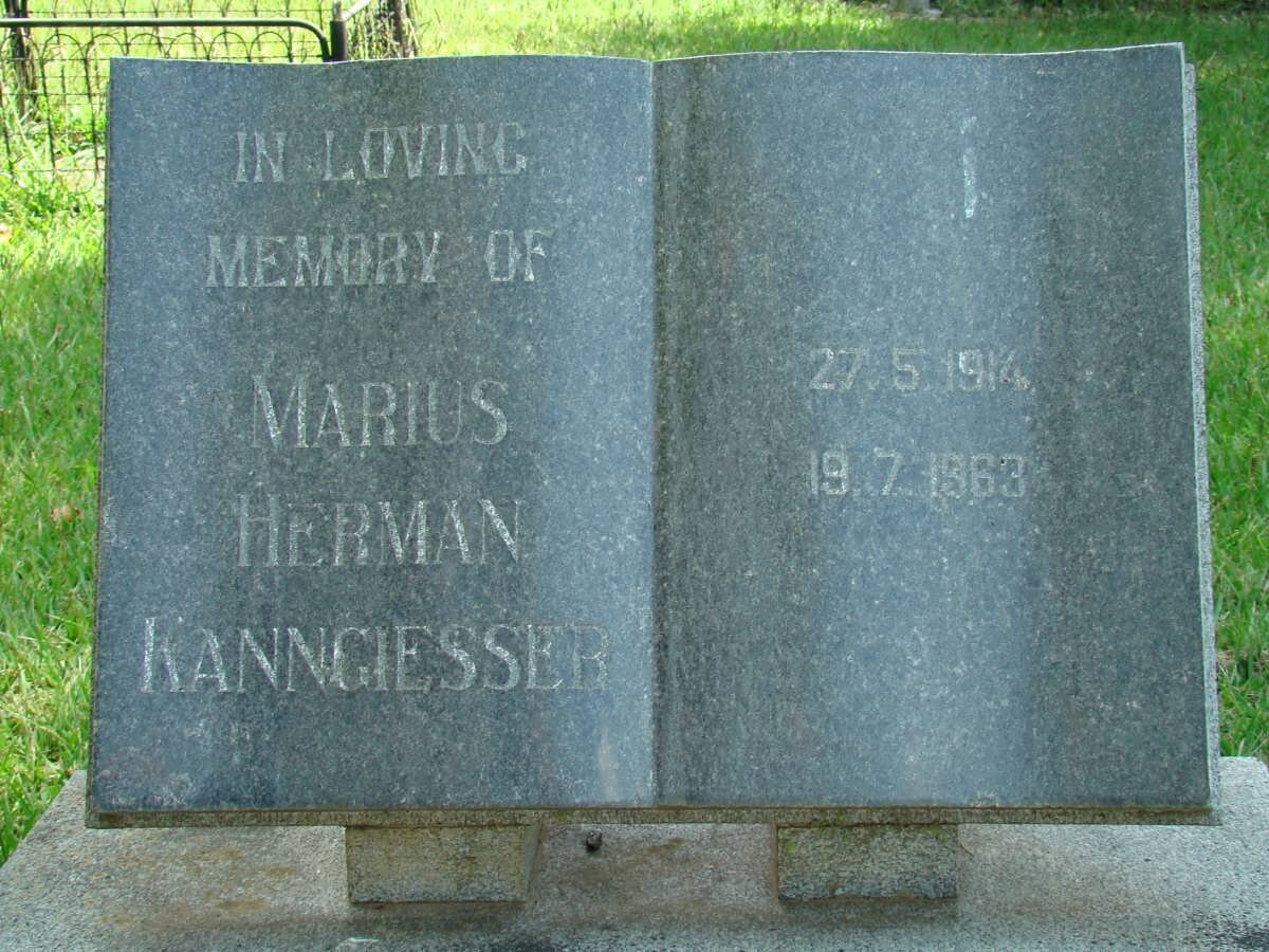 KANNGIESSER Marius Herman 1914-1963