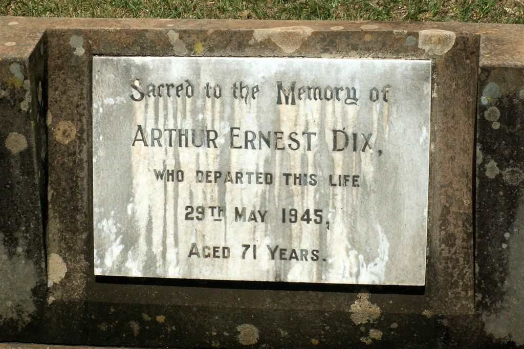 DIX Arthur Ernest -1945
