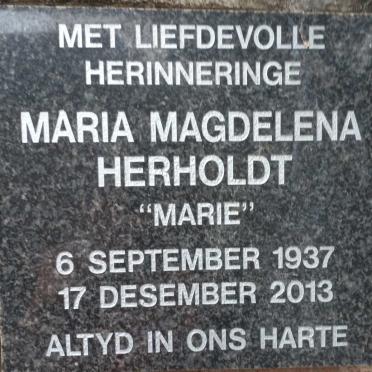 HERHOLDT Maria Magdelena 1937-2013