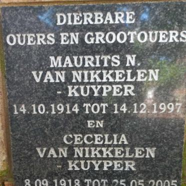 KUYPER Maurits N., NIKKELEN- van 1914-1997 &amp; Cecelia 1918-2005