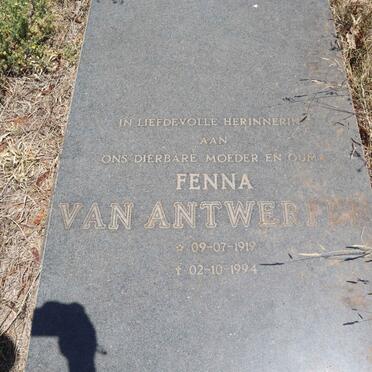 ANTWERPEN Fenna, van 1919-1994