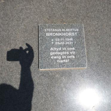 BRONKHORST Stefanus Albertus 1946-2021