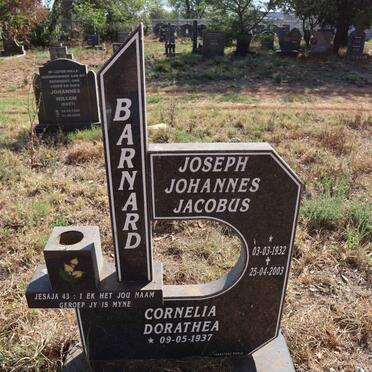BARNARD Joseph Johannes Jacobus 1932-2003 & Cornelia Dorathea 1937-