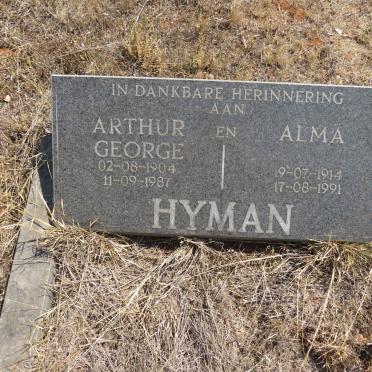 HYMAN Arthur George 1904-1987 & Alma 1914-1991