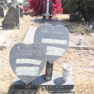 MCCALGAN Harold 1916-1985 & Anna 1911-1985