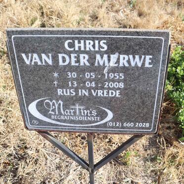 MERWE Chris, van der 1955-2008
