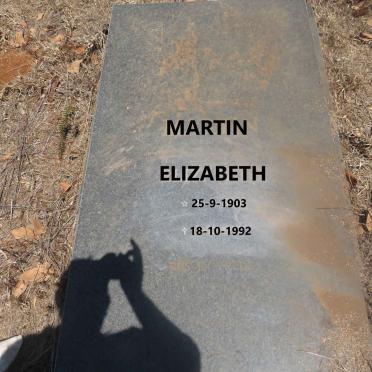 MARTIN Elizabeth 1903-1992
