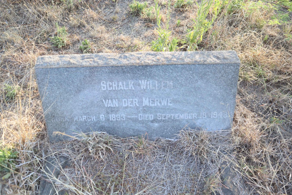 MERWE Schalk Willem, van der 1893-1948