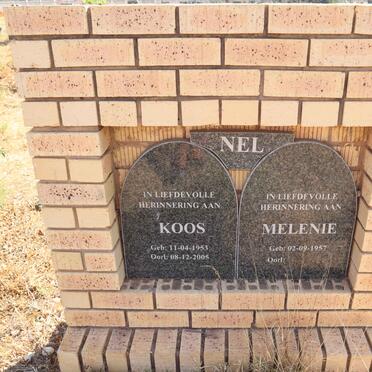 NEL Koos 1953-2005 & Melenie 1957-
