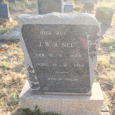 NEL J.W.A. 1889-1959