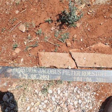 ROESTOFF Hendrik Jacobus Pieter 1951-2015