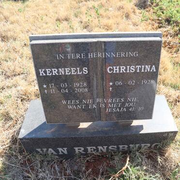 RENSBURG Kerneels, van 1928-2008 & Christina 1928-