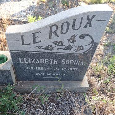 ROUX Elizabeth Sophia, le 1921-1957