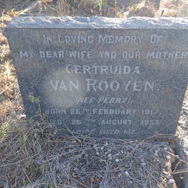 ROOYEN Gertruida, van nee PERRY 1917-1955