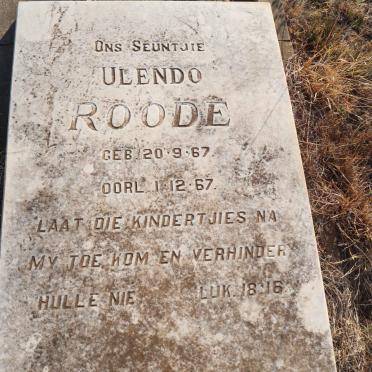 ROODE Ulendo 1967-1967