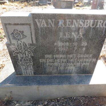 RENSBURG Lena, van 1908-1997
