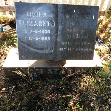 STADEN Heila Elizabeth, van 1905-1996