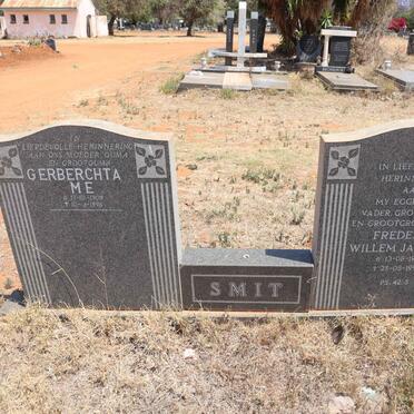 SMIT Frederik Willem Jacobus 1904-1994 & Gerberchta M.E. 1908-1996